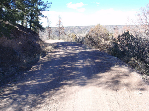 Gentle slope descent into Black Canyon.